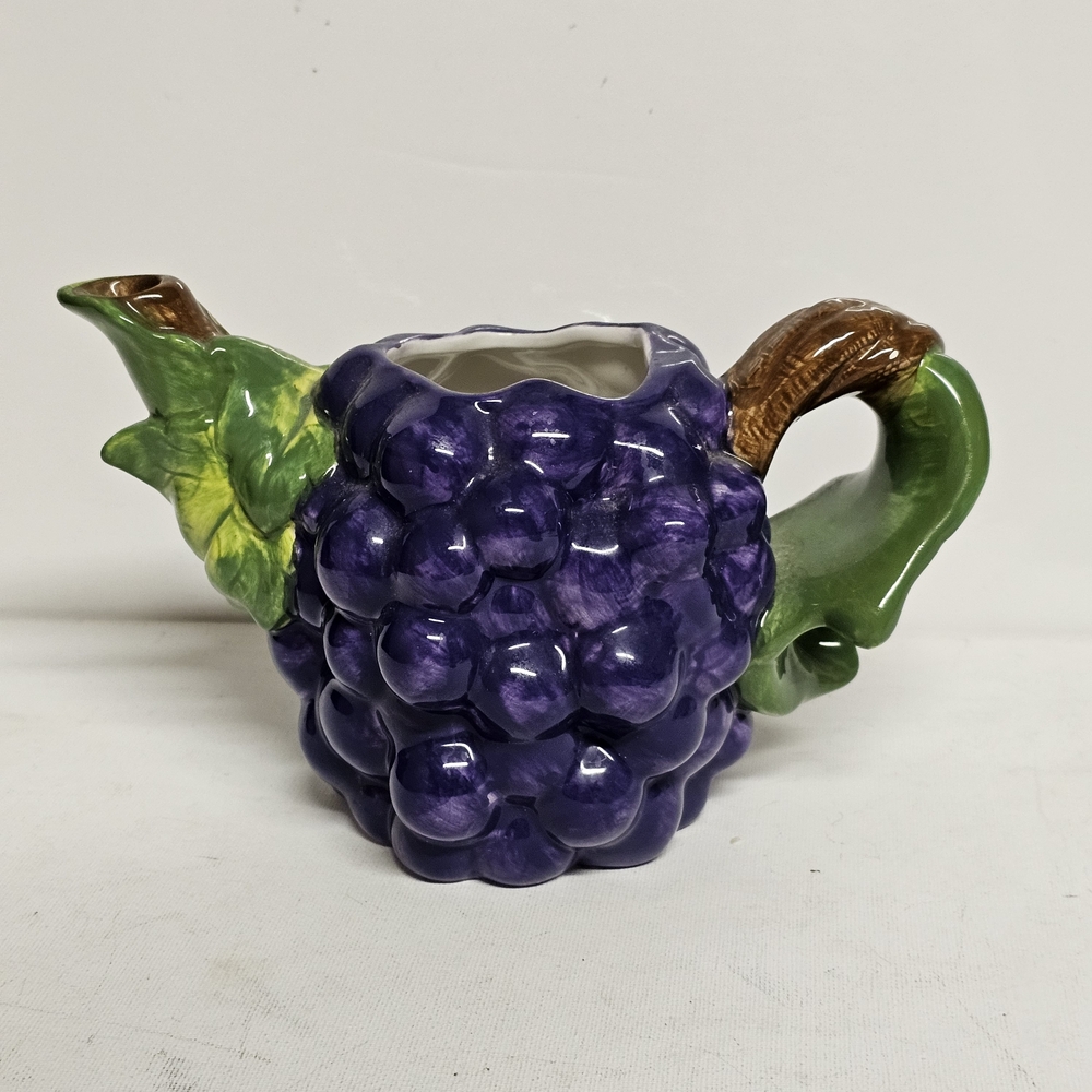 Grape Cluster Ceramic Pitcher – Imported by Stokes, Montreal Canada